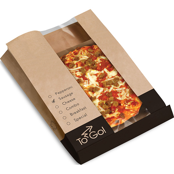 Bagcraft EcoCraft® Pizza Bag with Window and Tray