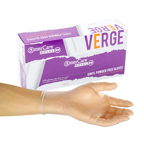 AmerCareRoyal® Verge Powder Free Vinyl Gloves