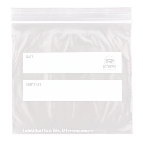 AmerCareRoyal® Double Zipper Bag with Write-On Blocks