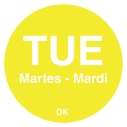 DayMark DuraMark™ Day Of The Week "Tuesday" Label
