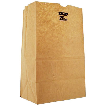 Duro Bag 20# Standard Shorty Grocery Bag
