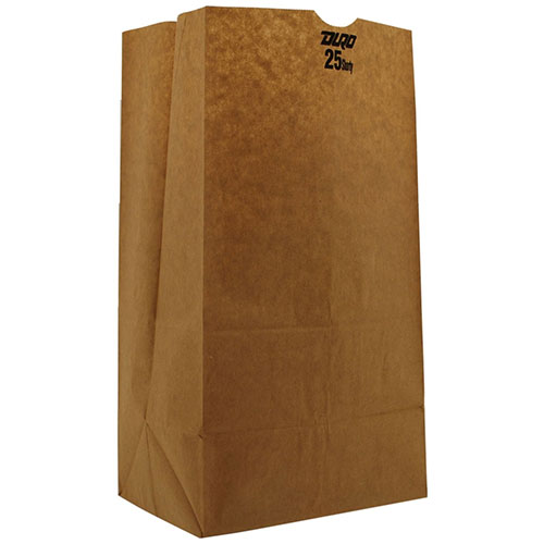Duro Bag 25# Standard Shorty Grocery Bag