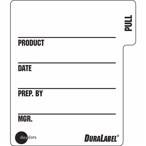 Ecolab DuraLabel Food Prep Label