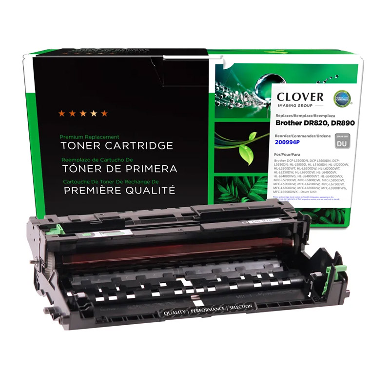 Clover Imaging DR820 Remanufactured Black Drum Unit