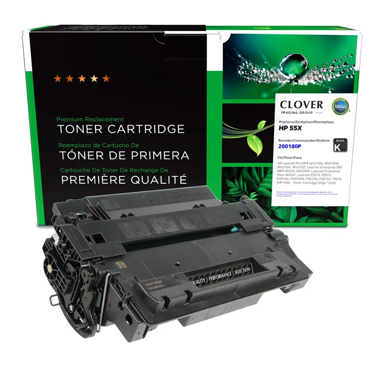 Clover Imaging CE255X Remanufactured Black Toner Cartridge