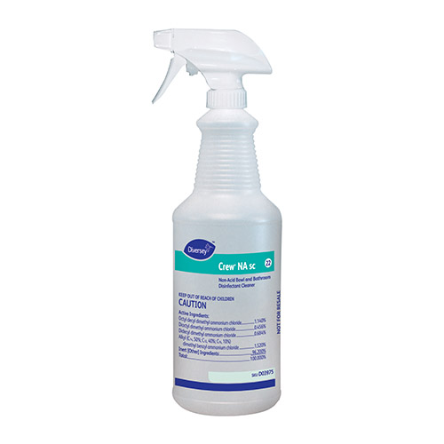 Diversey Crew NA Non-Acid Bowl & Bathroom Disinfectant Cleaner Bottle
