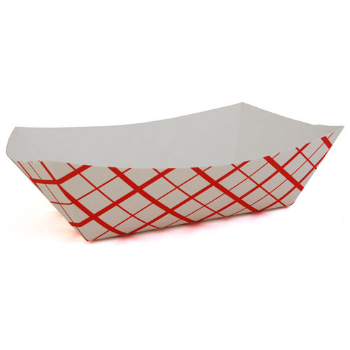 SCT® Southland Red Check Food Tray