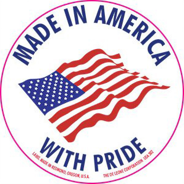 "Made in America With Pride" Label