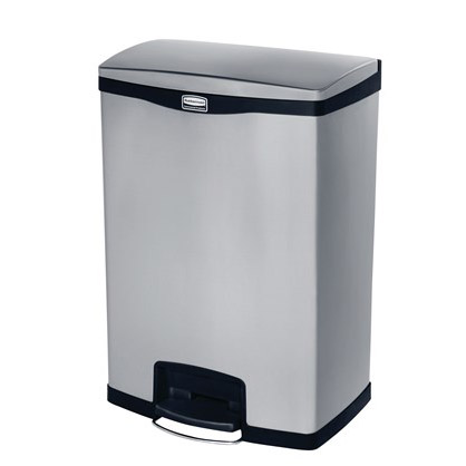 Rubbermaid® Commercial Slim Jim Stainless Steel Step-On Container