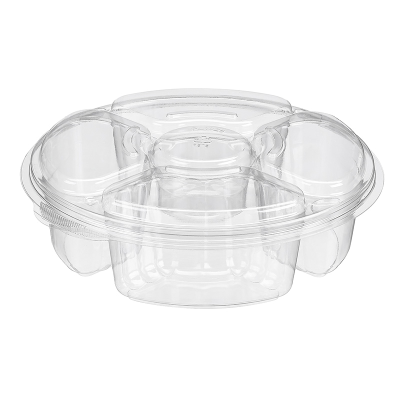 Inline Plastics Essentials Platter & Lid Combo