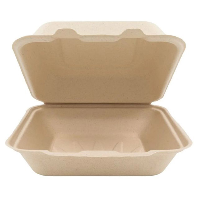 Compostable Hinged Food Container