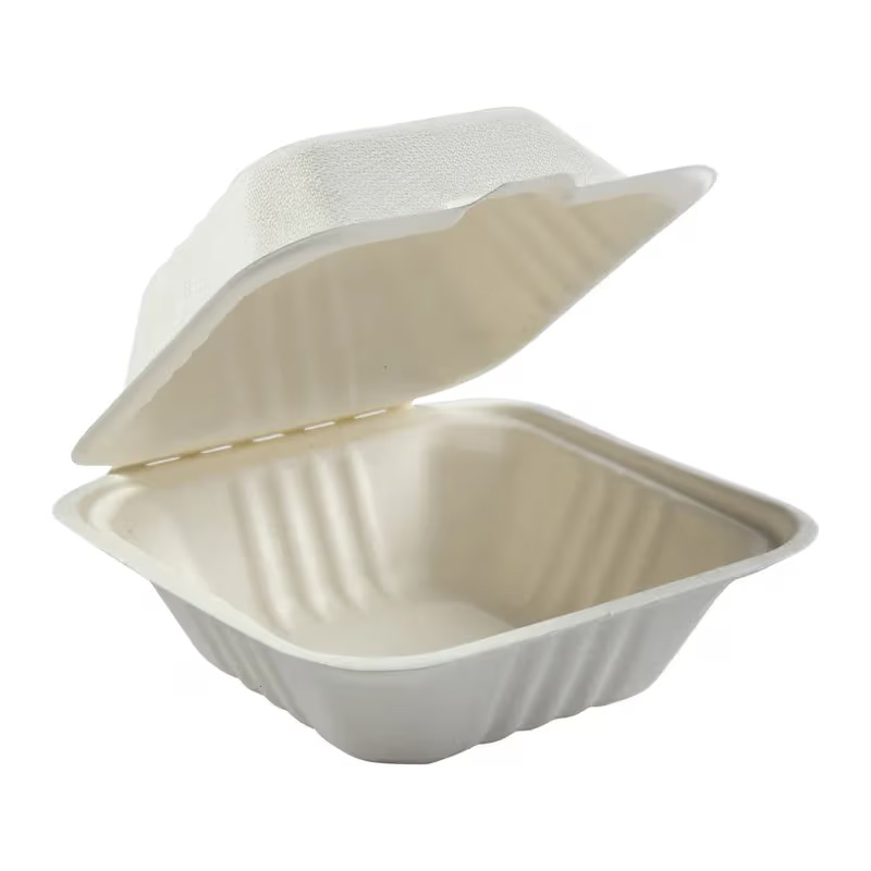 Compostable Hinged Food Container