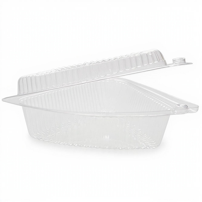 Hinged Pie Wedge Container