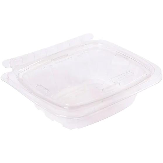 8oz Plastic Hinged Deli Container Tamper Resistant