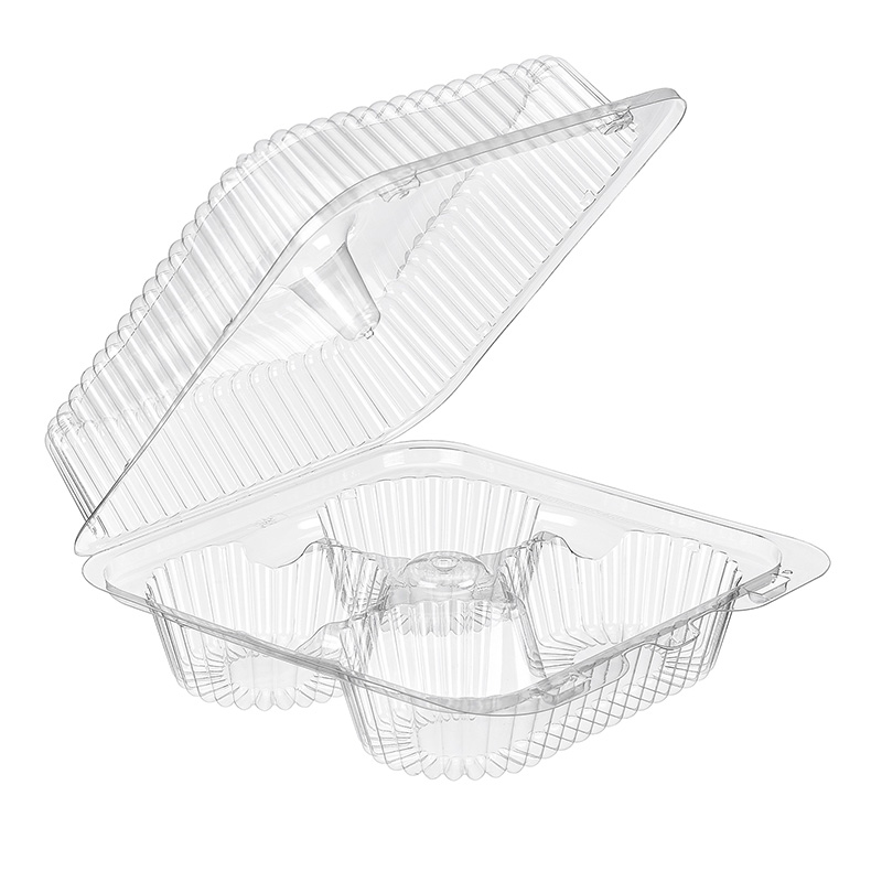 Inline Plastics Essentials SureLock Hinged Muffin Container