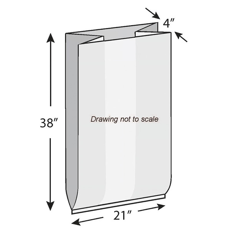 LK Packaging Gusseted Garment Bag