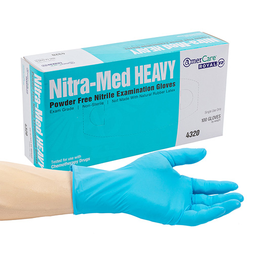 AmerCareRoyal® Nitra-Med Heavy Nitrile Exam Gloves