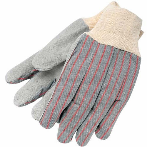 MCR Safety Clute Pattern Split Leather Work Gloves