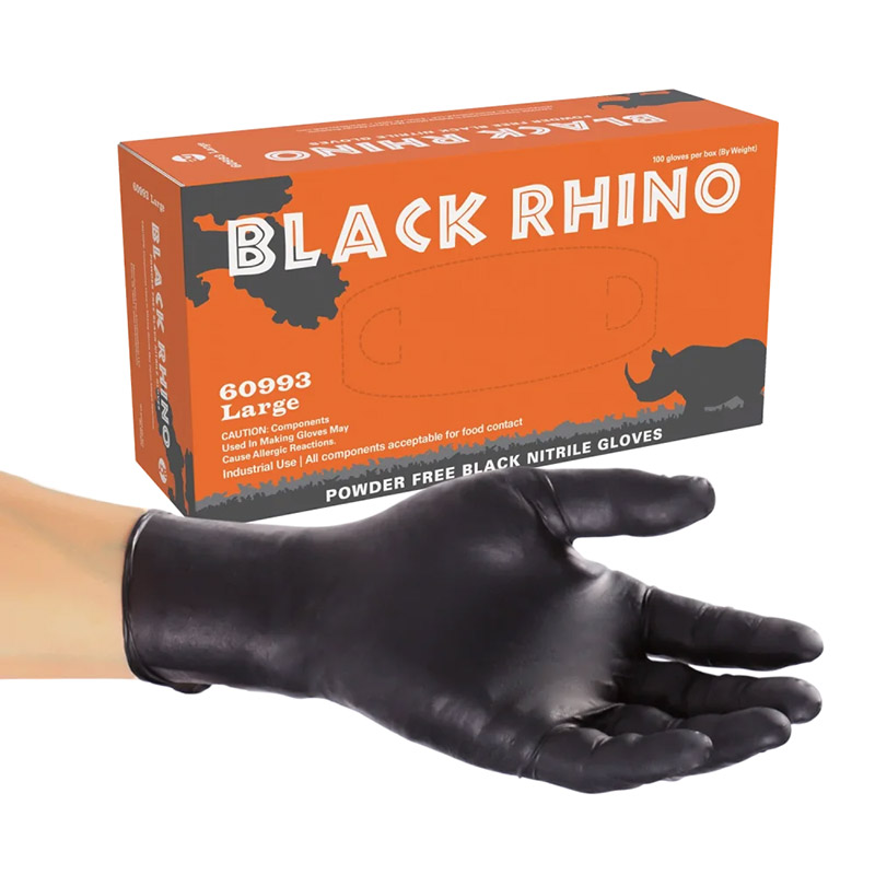 AmerCare Royal Black Rhino PF Nitrile Glove