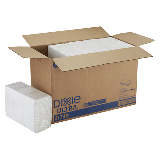 Dixie Ultra 1/8 Fold Paper Dinner Napkins