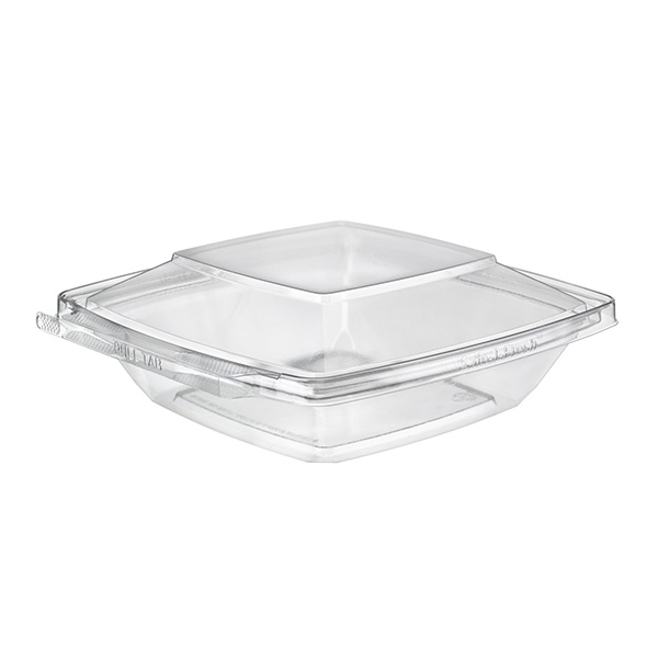 Inline Plastics Safe-T-Fresh Square Tamper Evident Clamshell Container