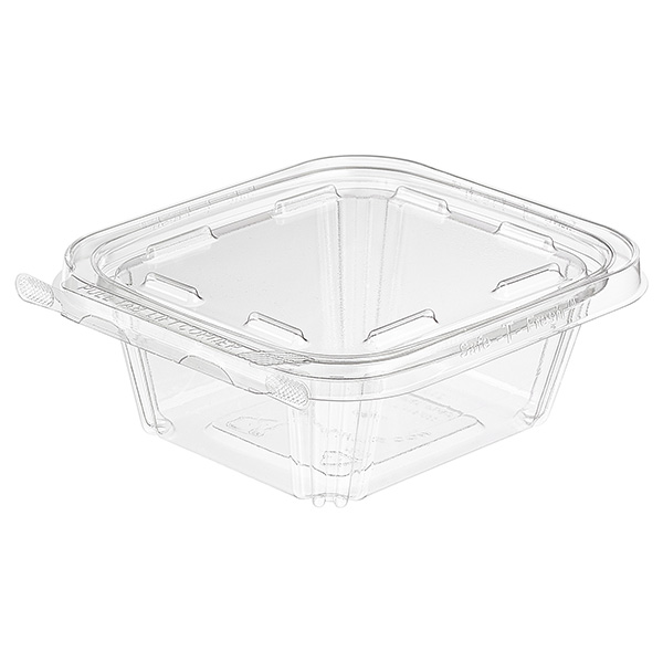 Inline Plastics Safe-T-Fresh Tamper Evident Clamshell Container with Flat Lid