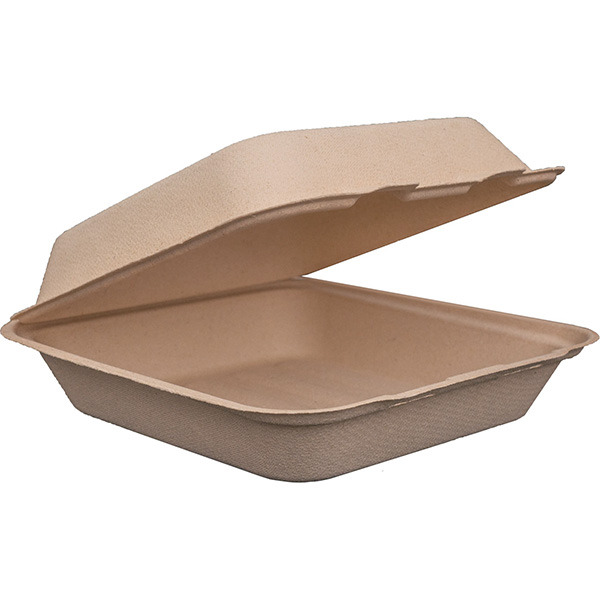 Compostable Hinged Food Container