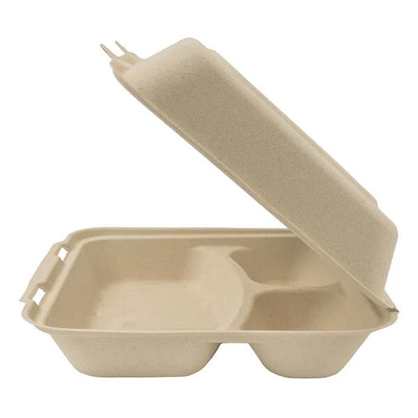 Compostable Hinged Food Container