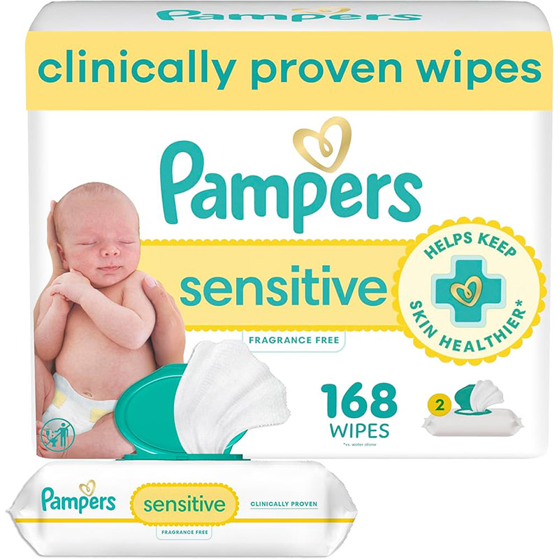 Pampers Sensitive Baby Wipes Fragrance Free