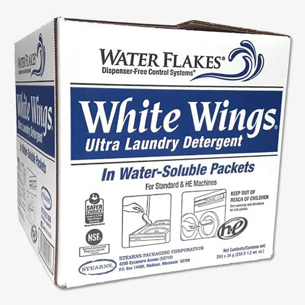 Stearns Water Flakes® White Wings® Ultra Laundry Detergent Packs