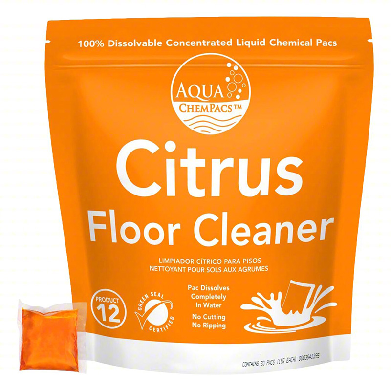 Aqua ChemPacs Floor Cleaner Citrus Concentrate 15g Pods