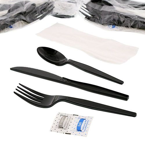 AmerCareRoyal® Disposable Wrapped Heavyweight Cutlery Kit