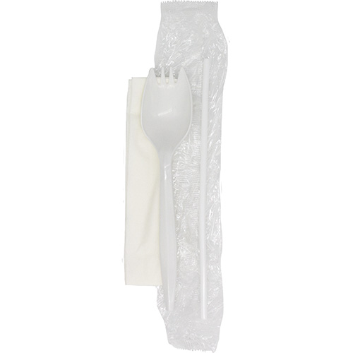 Victoria Bay Disposable Wrapped Mediumweight Cutlery Kit