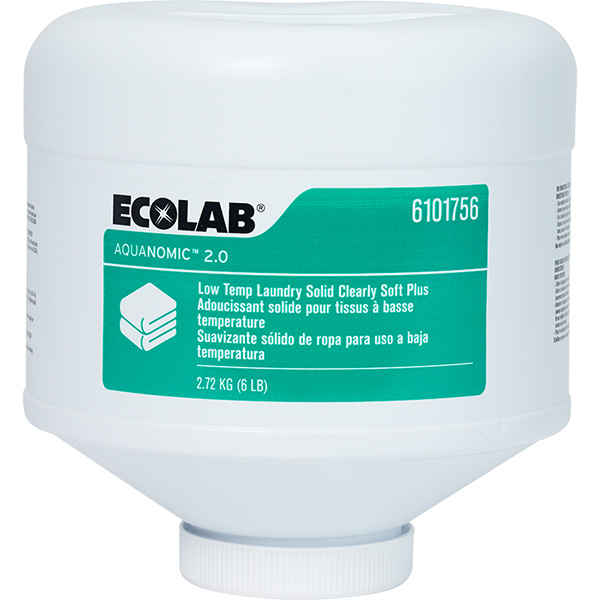 Ecolab Aquanomic 2.0 Low-Temp Laundry Solid Clearly Soft Plus