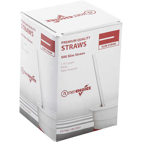 AmerCareRoyal® Individually Wrapped Slim Sipster Straws