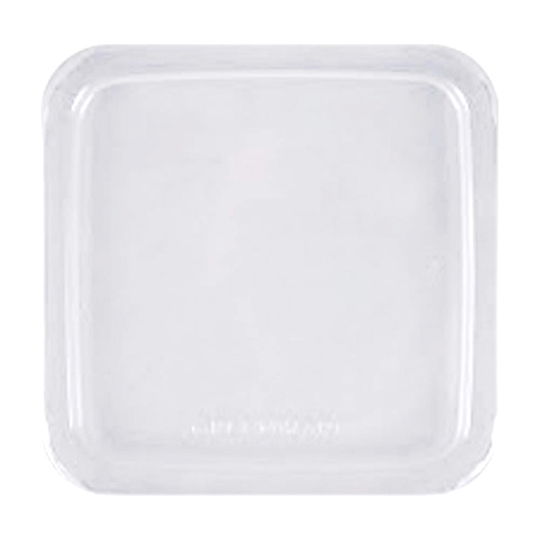 Clear PLA Square Lid 6"