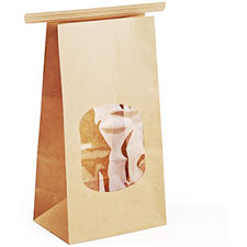 Brown Paper Goods 1.5# Bakery Bag with Window