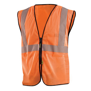 OccuNomix High Visibility Standard Zipper Safety Vest