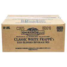 Ghirardelli Classic White Frappe Iced Blended Beverage Mix