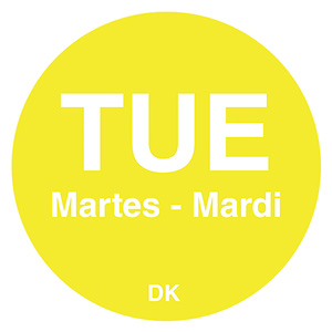 DayMark DuraMark™ Day Of The Week "Tuesday" Label