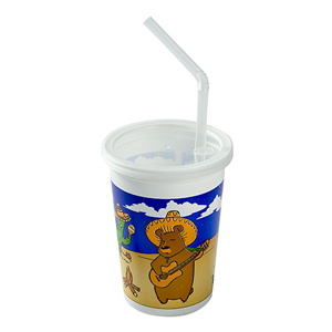 AmerCareRoyal® Kids Cup with Lid & Straw