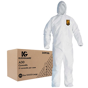 KleenGuard A30 Elastic-Back Zipper Front Coveralls