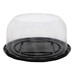 Pactiv Evergreen Swirl Cake Base and High Dome Lid Combo