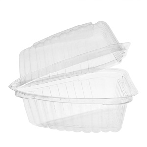 Pactiv Evergreen Hinged Pie Wedge Container