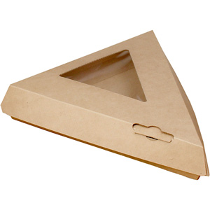 Bagcraft Corrugated Pizza Slice Window Clamshell