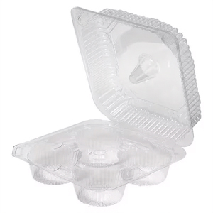 Hinged Muffin Container