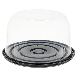 Pactiv Evergreen Round Cake Base with RoseDome™ Lid