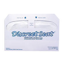 Hospeco Discreet Seat Toilet Seat Covers