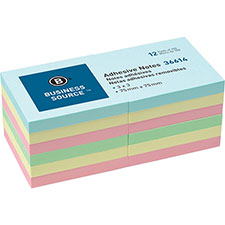 Business Source Self-Stick Note Pads