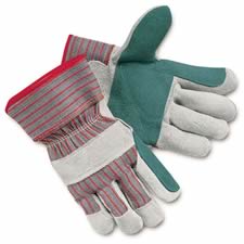 MCR Safety Double Leather Palm Work Gloves
